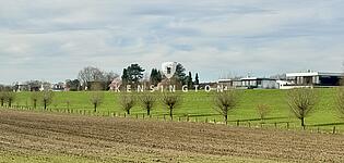 Blick Landschaftsschutzgebiet entlang der Objektstrasse